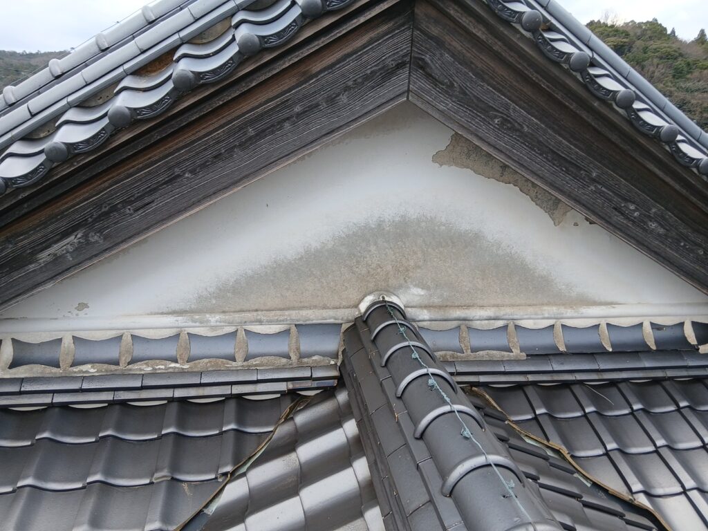 外壁・漆喰修繕前